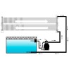 Panneau solaire de chauffage de piscine 80x310 cm 