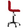 Chaise pivotante de salle à manger Rouge bordeaux Velours 
