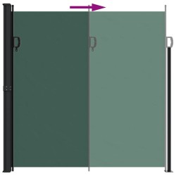 Auvent latéral rétractable vert foncé 200x300 cm 