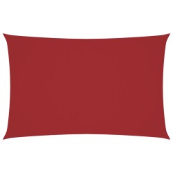 Voile de parasol tissu oxford rectangulaire 4x7 m rouge 