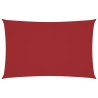 Voile de parasol tissu oxford rectangulaire 4x7 m rouge 