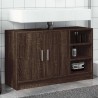 Armoire d'évier chêne marron 90x29x55 cm bois d'ingénierie 