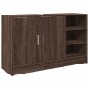 Armoire d'évier chêne marron 90x29x55 cm bois d'ingénierie 