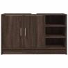 Armoire d'évier chêne marron 90x29x55 cm bois d'ingénierie 
