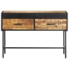 Table console 110x35x75 cm Bois de manguier brut 