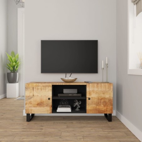 Meuble TV 105x33x46 cm Bois massif de manguier 
