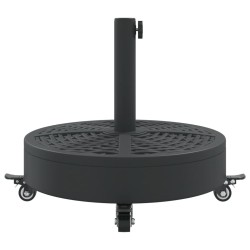 Base de parasol avec roues pour mâts Ø38 / 48 mm 27 kg rond 