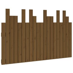 Tête de lit murale Marron miel 127,5x3x80 cm Bois massif de pin 