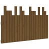 Tête de lit murale Marron miel 127,5x3x80 cm Bois massif de pin 