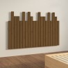 Tête de lit murale Marron miel 127,5x3x80 cm Bois massif de pin 