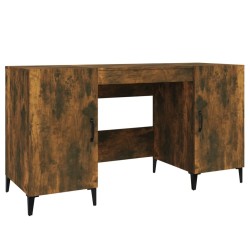 Bureau Chêne fumé 140x50x75 cm Bois d'ingénierie 