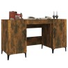 Bureau Chêne fumé 140x50x75 cm Bois d'ingénierie 