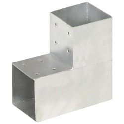 Connecteur de poteau Forme en L Métal galvanisé 101x101 mm 