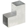 Connecteur de poteau Forme en L Métal galvanisé 101x101 mm 