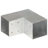 Connecteur de poteau Forme en L Métal galvanisé 101x101 mm 