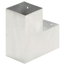 Connecteur de poteau Forme en L Métal galvanisé 101x101 mm 