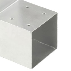 Connecteur de poteau Forme en L Métal galvanisé 101x101 mm 