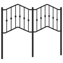 Tête de lit métal noir 120 cm 