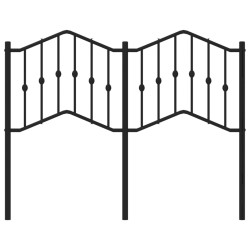 Tête de lit métal noir 120 cm 