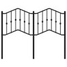 Tête de lit métal noir 120 cm 