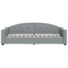 Lit de jour avec matelas gris clair 80x200 cm tissu 
