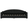 Lit de jour avec matelas noir 80x200 cm tissu 