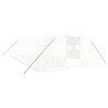 Serre avec cadre en acier blanc 32 m² 8x4x2 m 