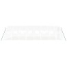 Serre avec cadre en acier blanc 32 m² 8x4x2 m 