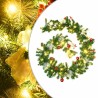 Guirlande de Noël avec lumières LED Vert 2,7 m PVC 