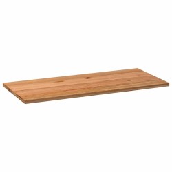 Dessus de table marron clair bois chêne massif rectangulaire 