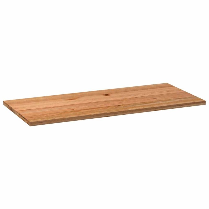 Dessus de table marron clair bois chêne massif rectangulaire 