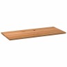 Dessus de table marron clair bois chêne massif rectangulaire 