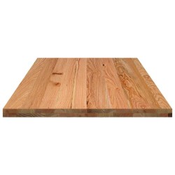 Dessus de table marron clair bois chêne massif rectangulaire 