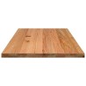 Dessus de table marron clair bois chêne massif rectangulaire 