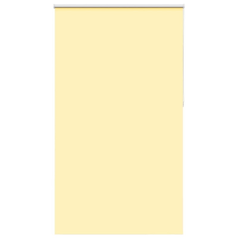Store enrouleur occultant jaune largeur du tissu 131,6 cm 