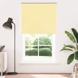 Store enrouleur occultant jaune largeur du tissu 131,6 cm 