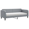 Lit de jour avec matelas gris clair 80x200 cm tissu 