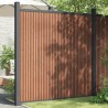 Panneau de clôture marron 173x186 cm WPC 