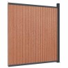 Panneau de clôture marron 173x186 cm WPC 