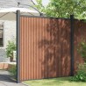 Panneau de clôture marron 173x186 cm WPC 