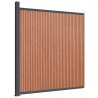 Panneau de clôture marron 173x186 cm WPC 