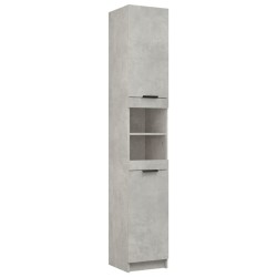 Meubles de salle de bain 5 pcs Gris béton Bois d'ingénierie 