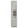 Meubles de salle de bain 5 pcs Gris béton Bois d'ingénierie 