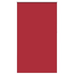 Store enrouleur occultant rouge largeur du tissu 131,6 cm 