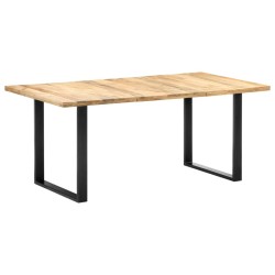 Table de salle à manger 180x90x76 cm bois de manguier massif 