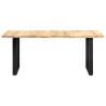 Table de salle à manger 180x90x76 cm bois de manguier massif 