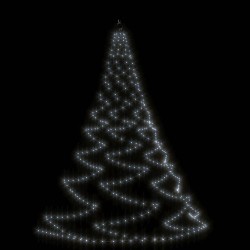 Arbre mural avec crochet métallique 260 LED blanc froid 3 m 
