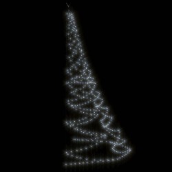 Arbre mural avec crochet métallique 260 LED blanc froid 3 m 