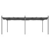 Pergola avec toit rétractable anthracite 589x292x230 cm 