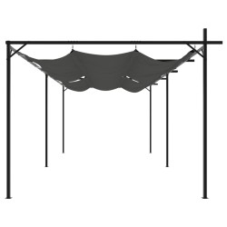 Pergola avec toit rétractable anthracite 589x292x230 cm 
